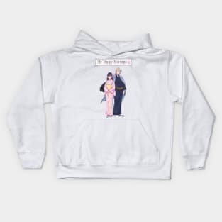 Meine Glückliche Ehe T Hemd Saimori Miyo Kudo Kiyoka Kids Hoodie